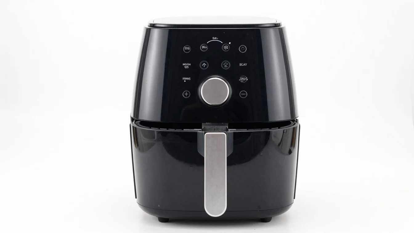 Bright high-key product photography of a kitchen gadget (e.g., ai